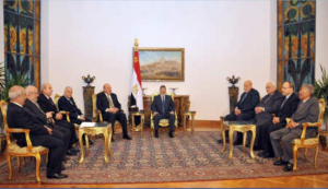  لقاء الرئيس مرسي بمجلس القضاء الأعلى