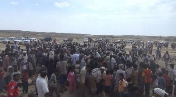 تشييع القتلى من ضحايا الغارة الجوية بمديرية الصومعة