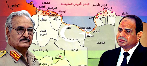 السيسي يوفر الغطاء الجوي لدعم قوات حفتر