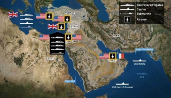 خريطة النفوذ الحربي الأمريكي المتنامي في مصر والمنطقة