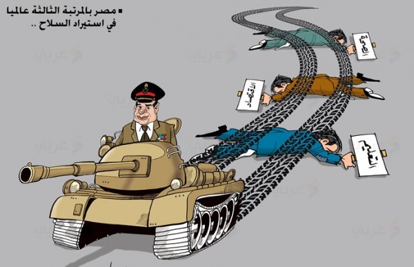 مصر الثالثة عالميًّا في استيراد السلاح